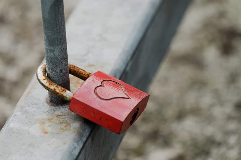 closeup-shot-metal-padlock-with-heart-hanging-fence